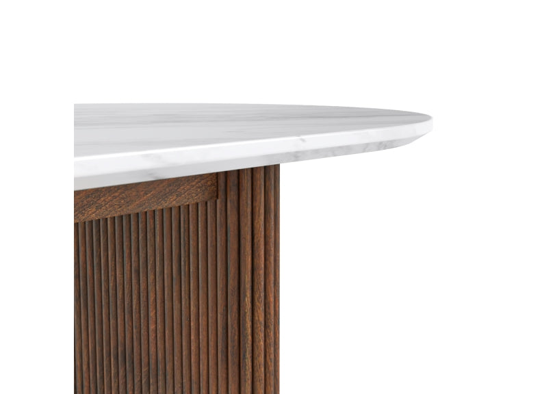 Harvard Oval Table W/Marble Top - 2