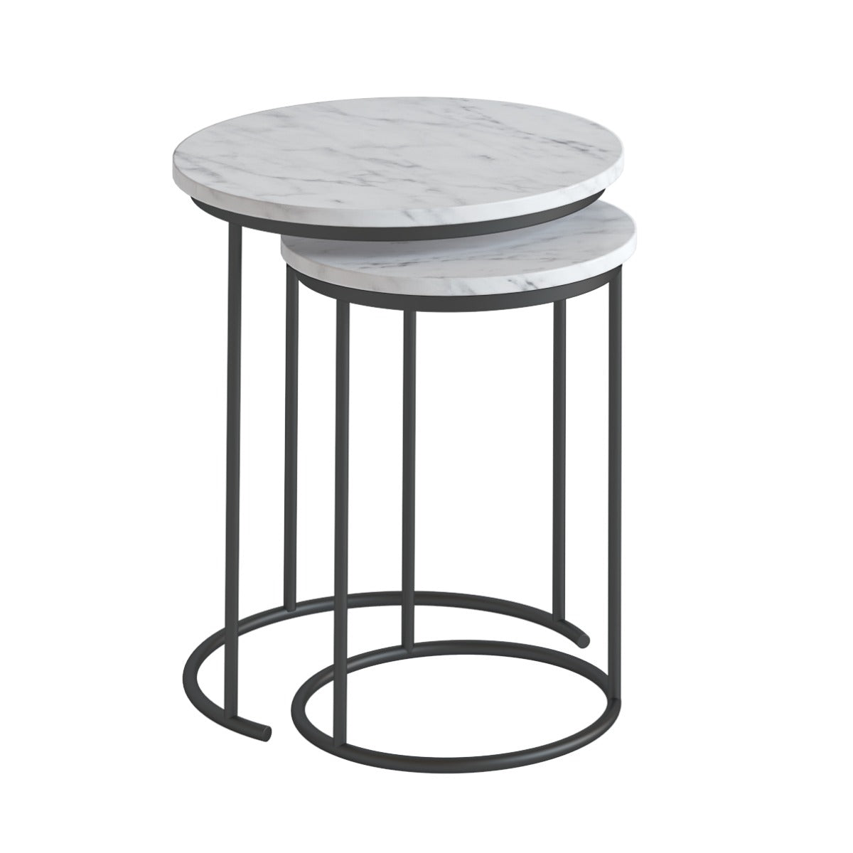 Marmora NEST - GREY BASE WHITE MARBLE