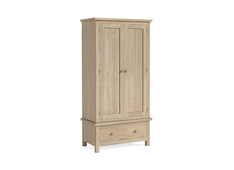 Modern Country Oak Gents Wardrobe – Spacious & Elegant | Free Nationwide Delivery by Homeline Furniture