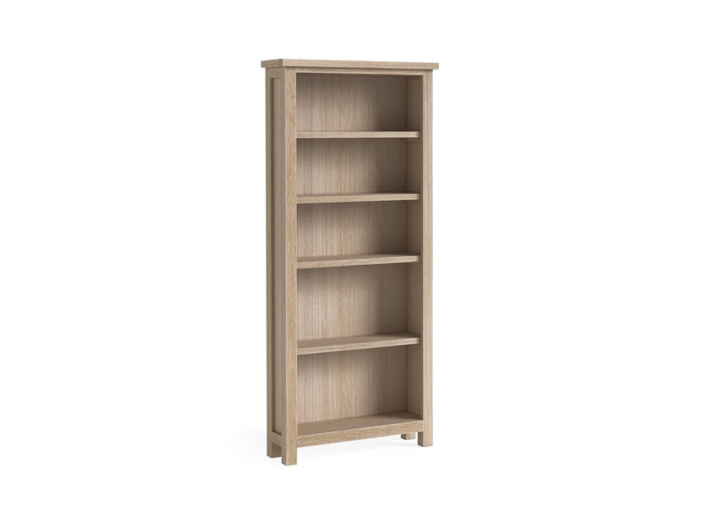 MODERN COUNTRY OAK LARGE BOOKCASE_KD__ FREE NATIONWIDE DELIVERY BY HOMELINE FURNITURE