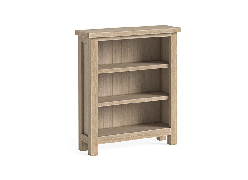 MODERN COUNTRY OAK LOW BOOKCASE_KD__ FREE NATIONWIDE DELIVERY BY HOMELINE FURNITURE