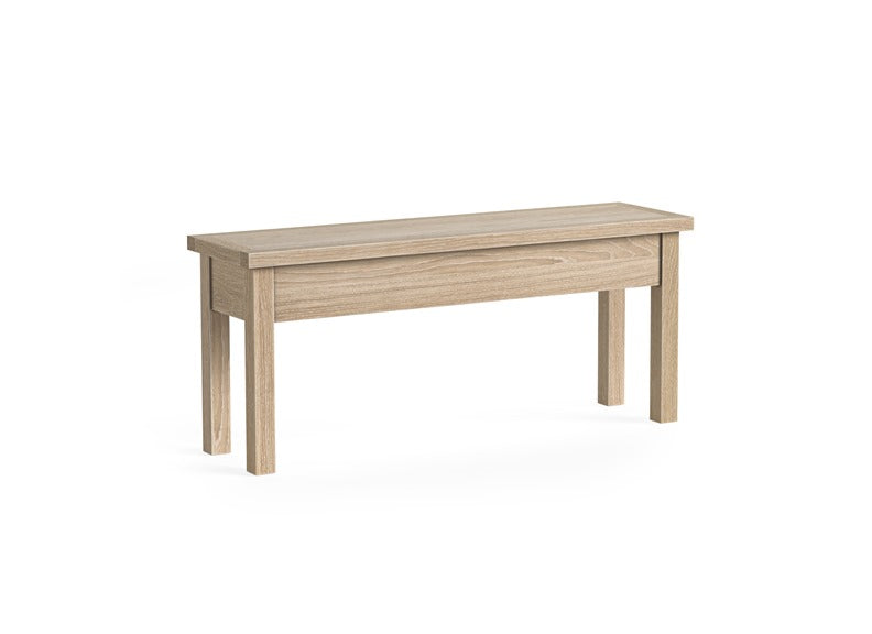 MODERN COUNTRY OAK SHALLOW STORAGE BENCH__ FREE NATIONWIDE DELIVERY BY HOMELINE FURNITURE