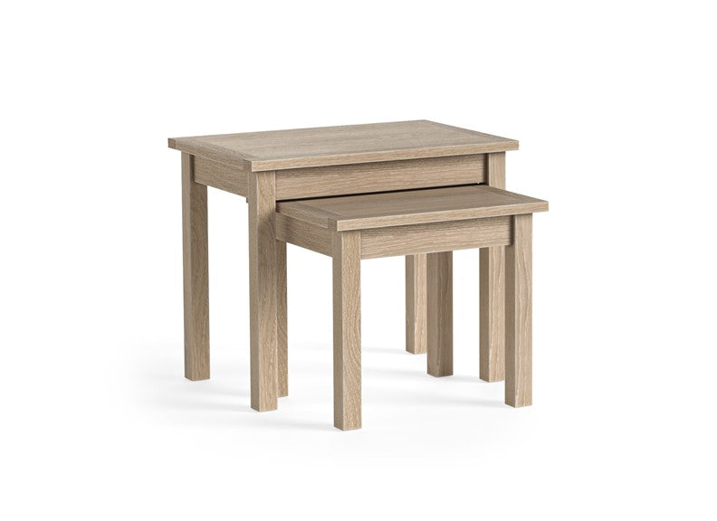 MODERN COUNTRY OAK NEST OF TABLE__ FREE NATIONWIDE DELIVERY BY HOMELINE FURNITURE
