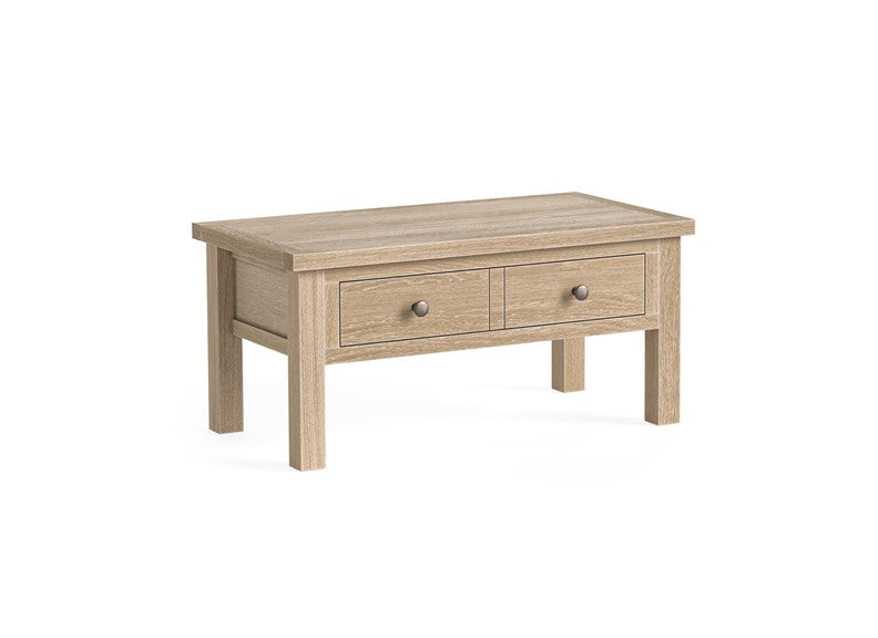 MODERN COUNTRY OAK COFFEE TABLE WITH DRAWER ONLY__ FREE NATIONWIDE DELIVERY BY HOMELINE FURNITURE