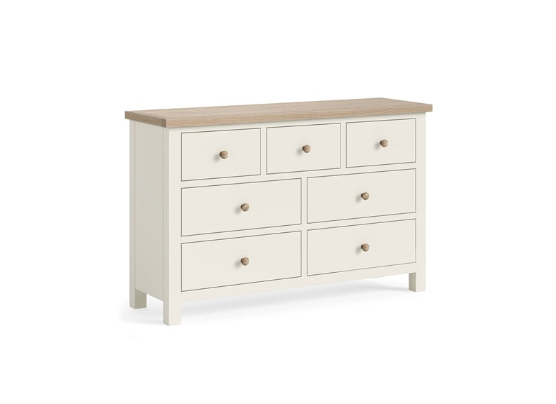MODERN COUNTRY COCONUT CHEST 3 OVER 4__ FREE NATIONWIDE DELIVERY BY HOMELINE FURNITURE