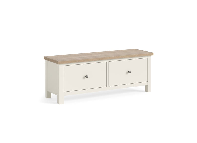 MODERN COUNTRY COCONUT LARGE 2 DRAWER BENCH__ FREE NATIONWIDE DELIVERY BY HOMELINE FURNITURE