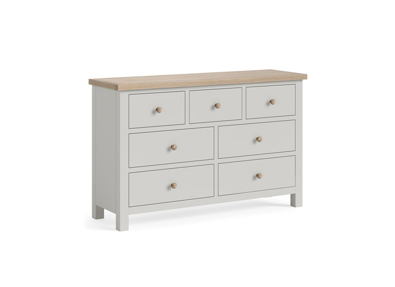 MODERN COUNTRY GREY CHEST 3 OVER 4__ FREE NATIONWIDE DELIVERY BY HOMELINE FURNITURE