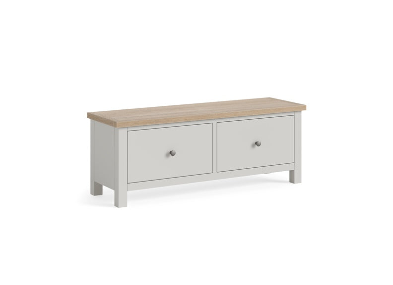 MODERN COUNTRY GREY LARGE 2 DRAWER BENCH__ FREE NATIONWIDE DELIVERY BY HOMELINE FURNITURE