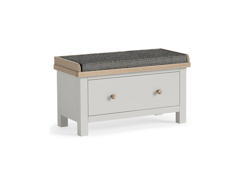 MODERN COUNTRY GREY HALLWAY BENCH WITH DRAWER__ FREE NATIONWIDE DELIVERY BY HOMELINE FURNITURE