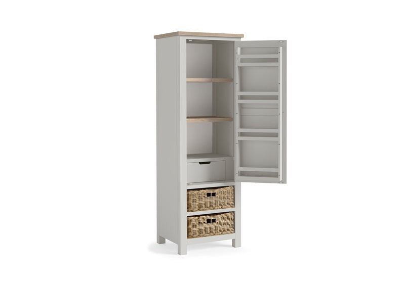 MODERN COUNTRY GREY LARDER UNIT - V2__ FREE NATIONWIDE DELIVERY BY HOMELINE FURNITURE