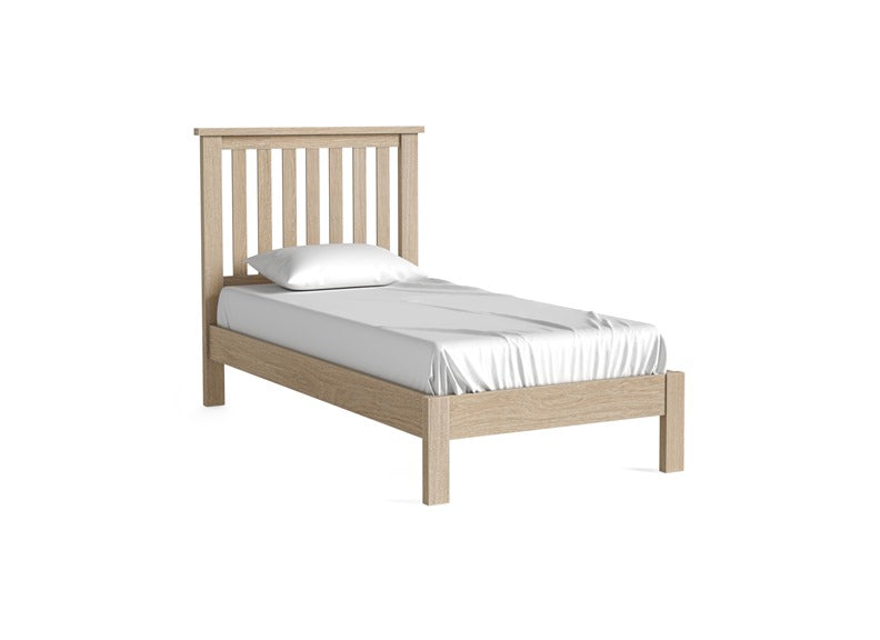 MODERN COUNTRY OAK 3 ft SLATTED LOW FOOT END__ FREE NATIONWIDE DELIVERY BY HOMELINE FURNITURE