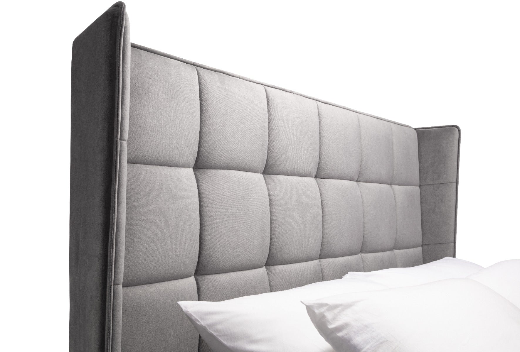 Gatsby Storage Ottoman Bed Double 135cm - Light Grey