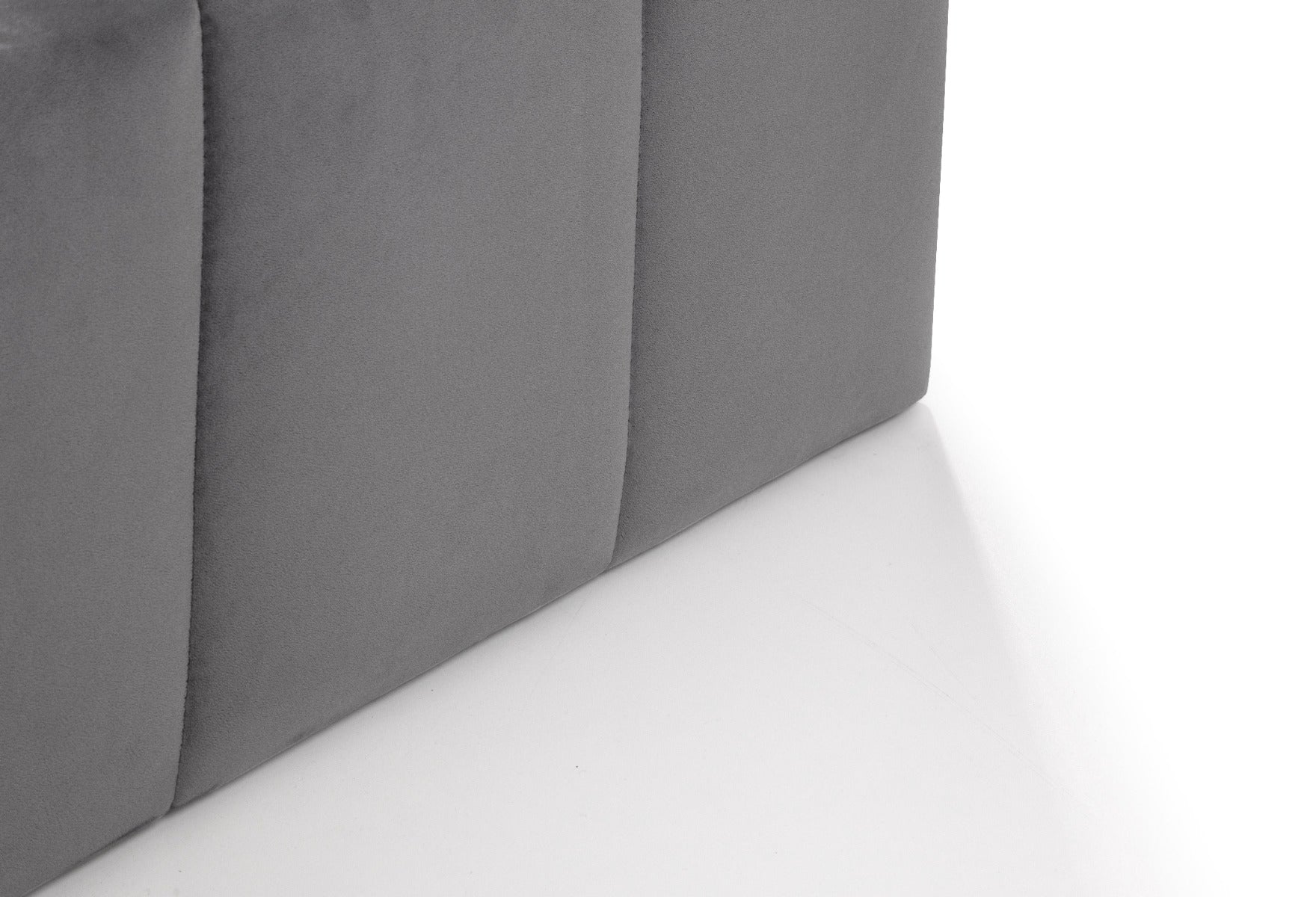 Gatsby Storage Ottoman Bed Double 135cm - Light Grey