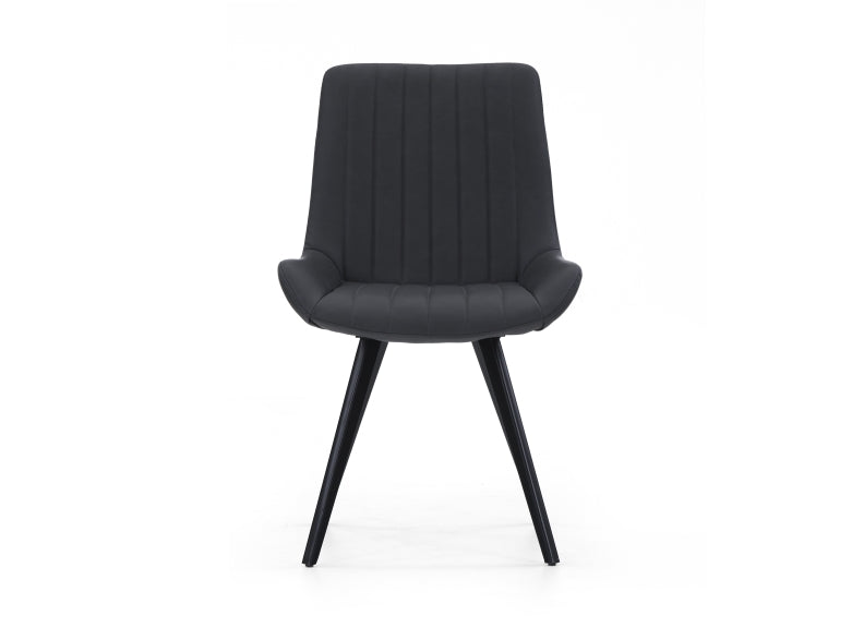 George Charcoal Chair - front