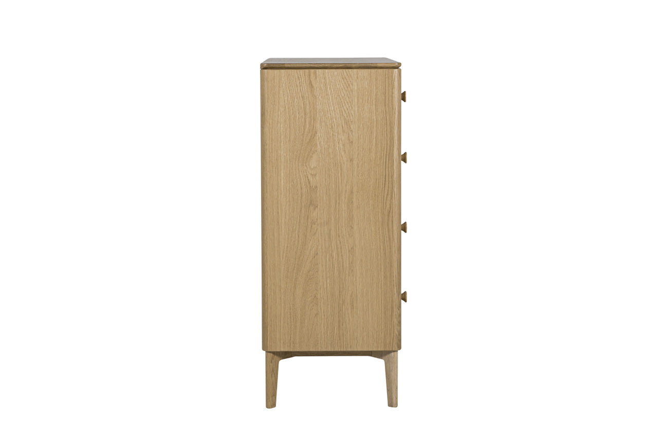 Hadley Medium Chest 5 Drawer - Oak Natural