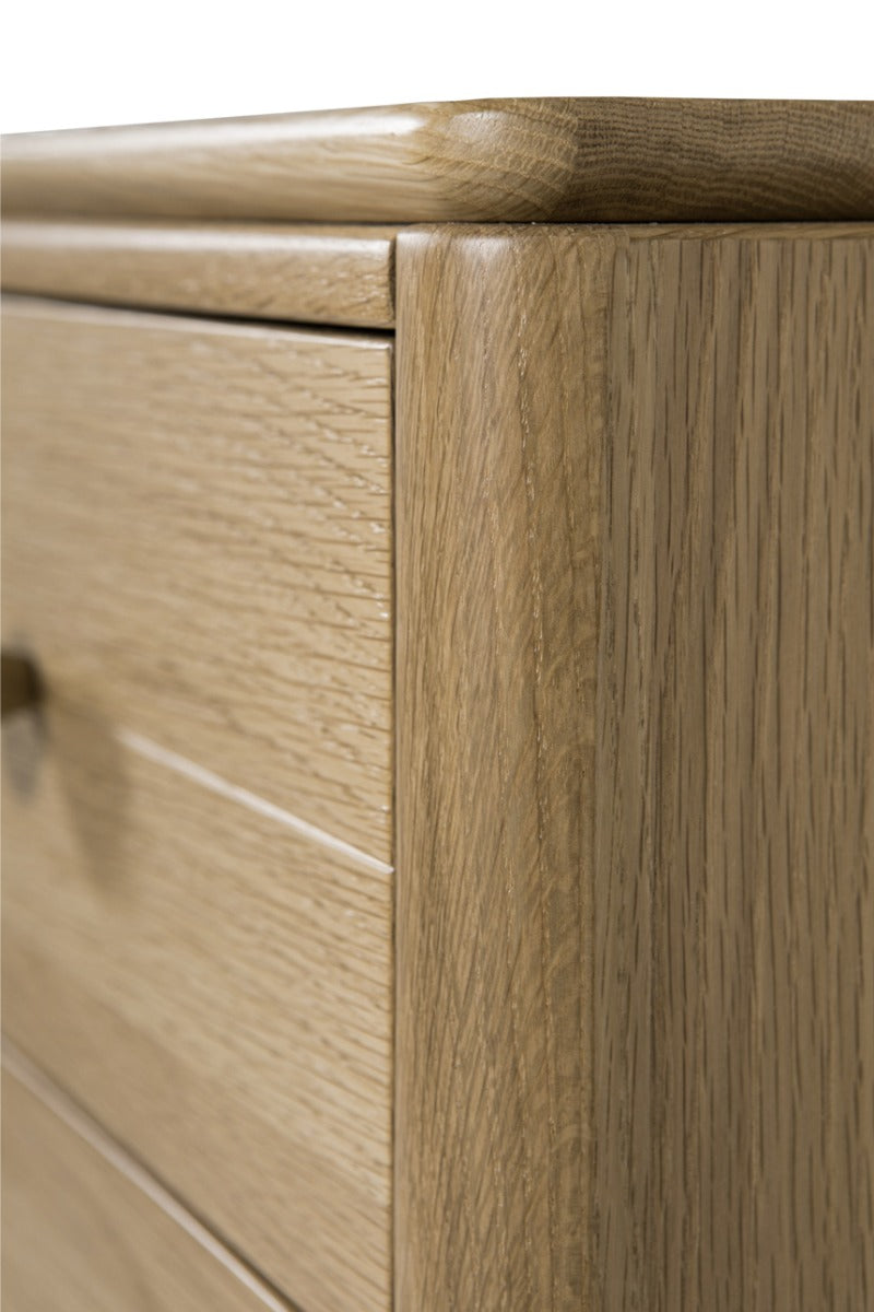 Hadley Medium Chest 5 Drawer - Oak Natural