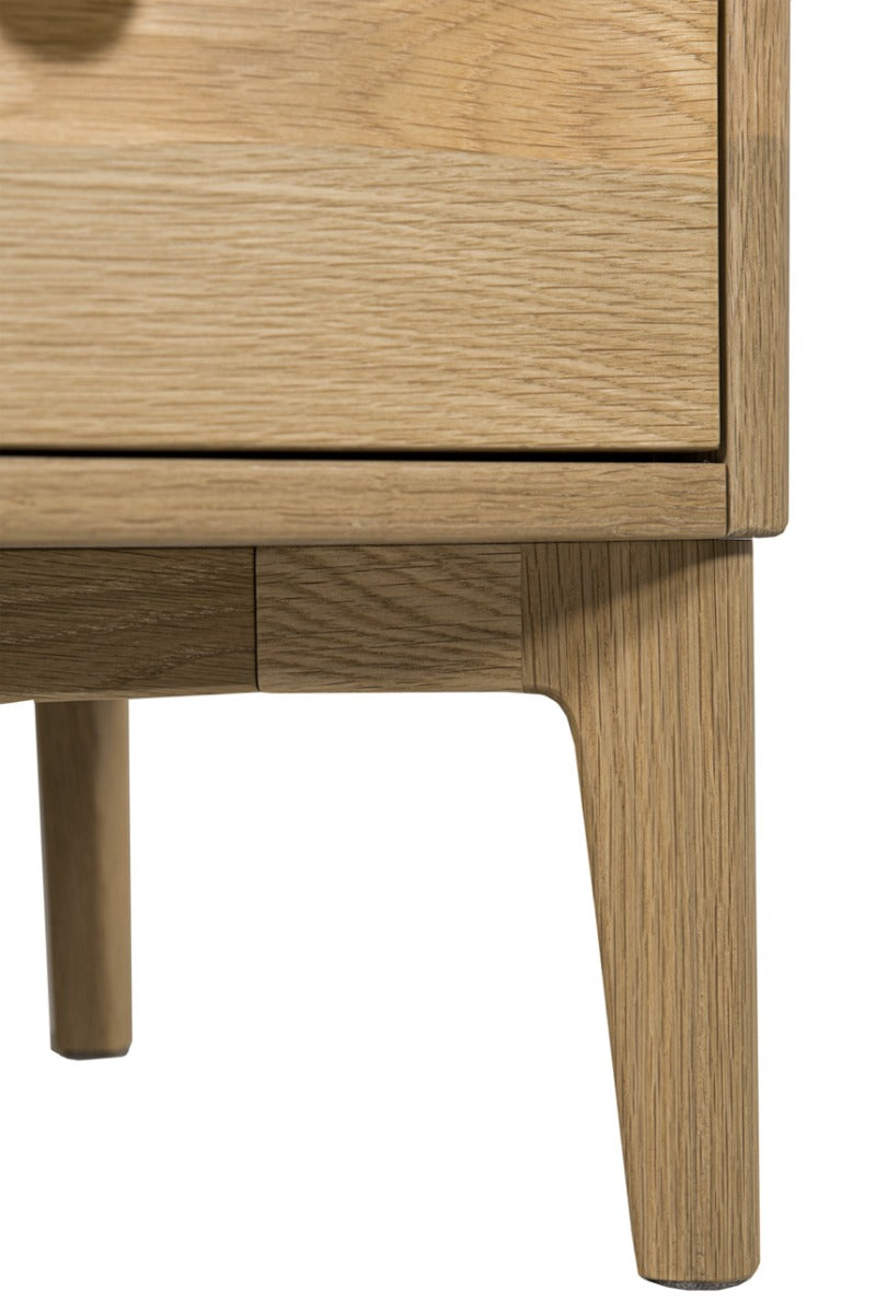 Hadley Medium Chest 5 Drawer - Oak Natural
