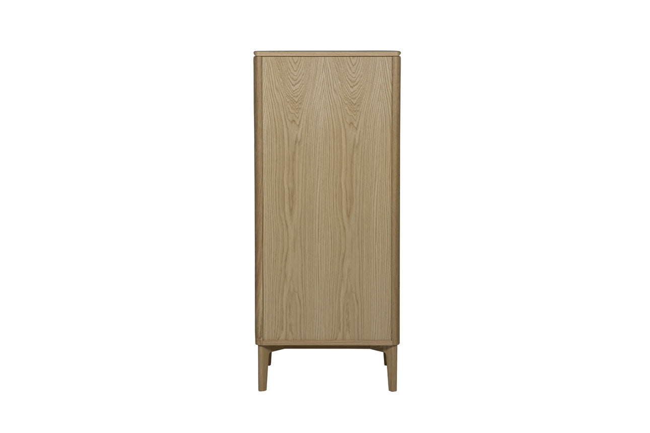 Hadley Tall Chest 5 Drawer - Oak Natural