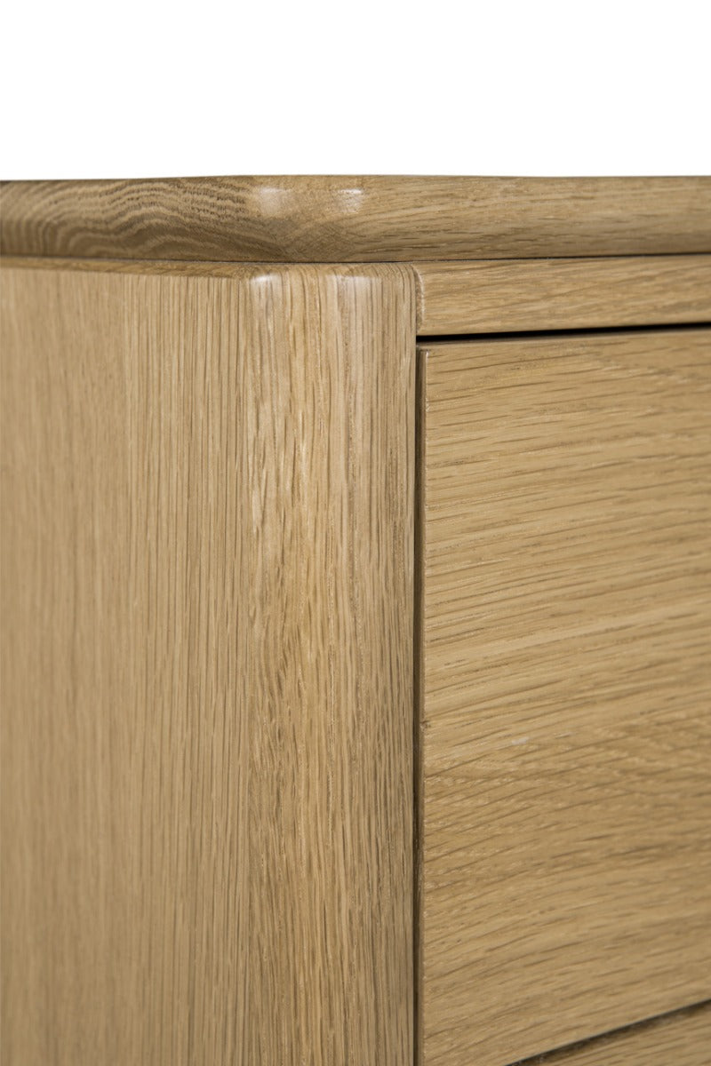 Hadley Tall Chest 5 Drawer - Oak Natural