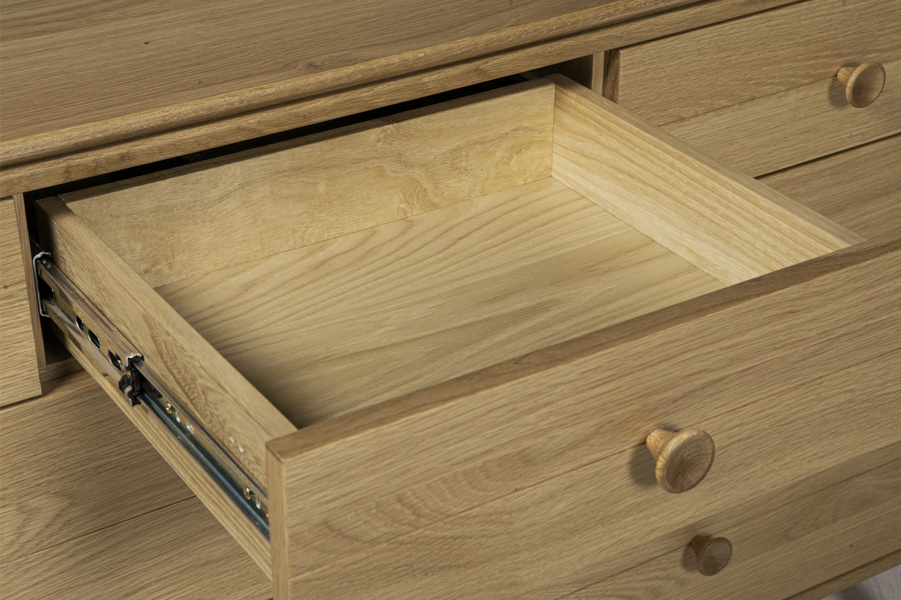 Hadley Wide Chest 7 Drawer - Oak Natural