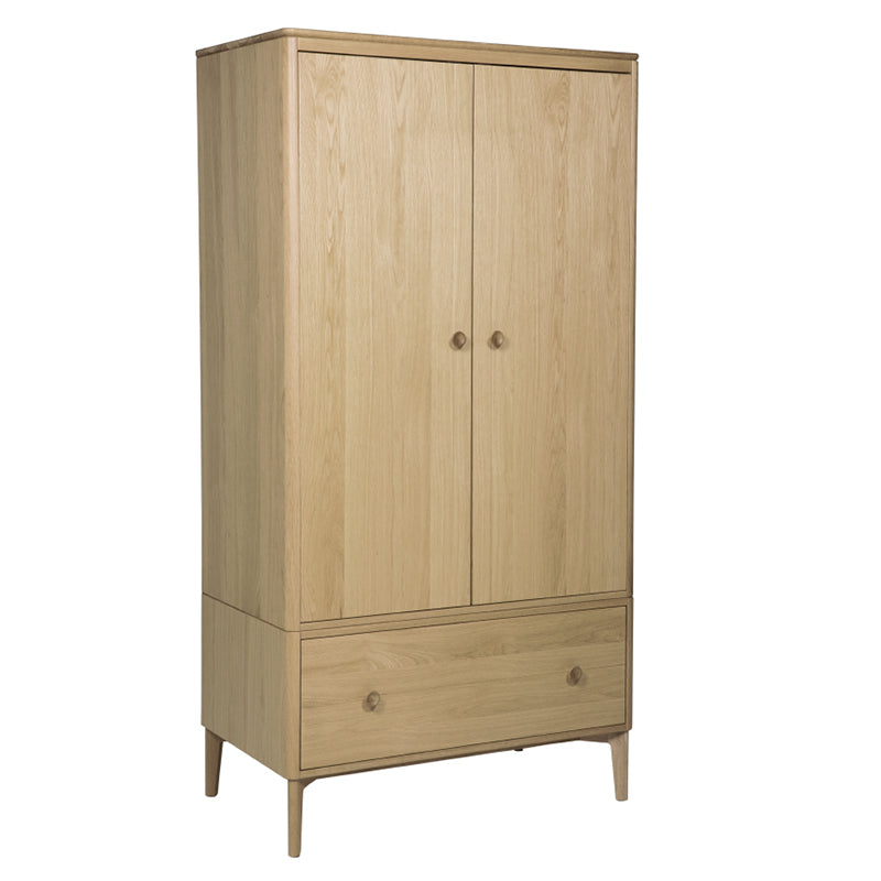 Hadley 2-Door Wardrobe in Natural Oak Finish