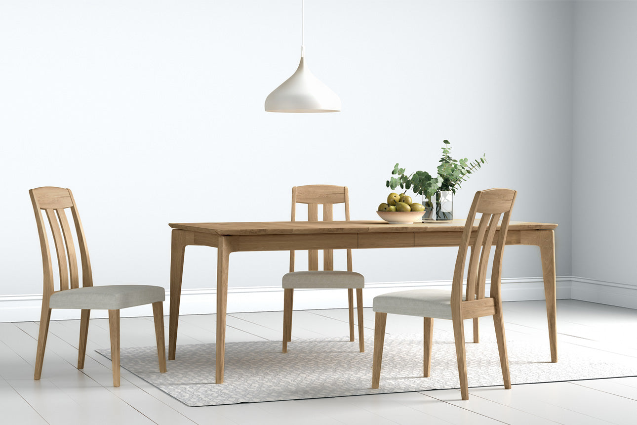 Hadley Dining Table 1650 Extending - Oak Natural (Pre-order August delivery)