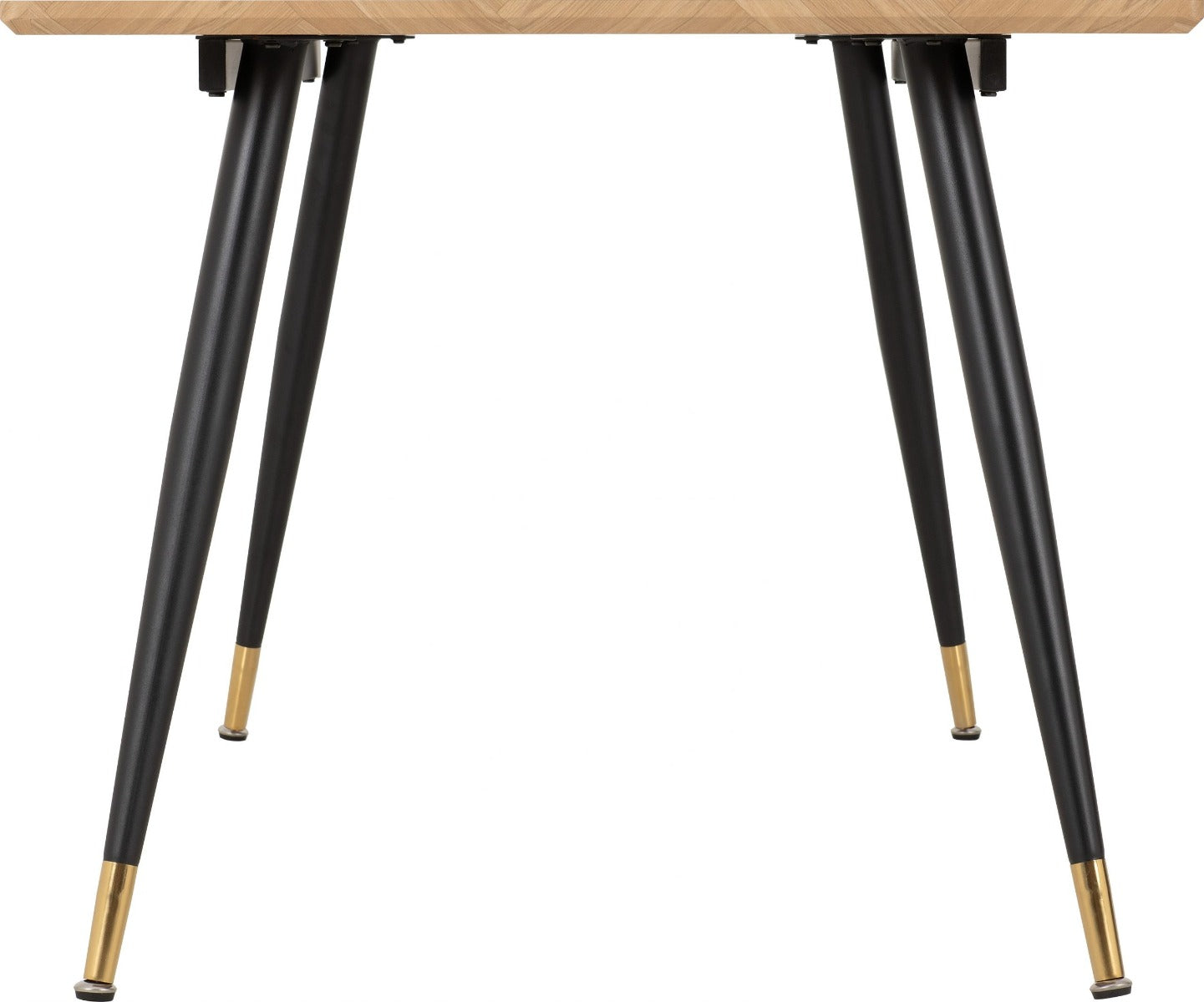 Hamilton Large Dining Set with Avery Chairs in Medium Oak Effect - Black & Sapphire Blue Velvet | Free Nationwide Delivery in 2-3 Weeks | Homeline Furniture