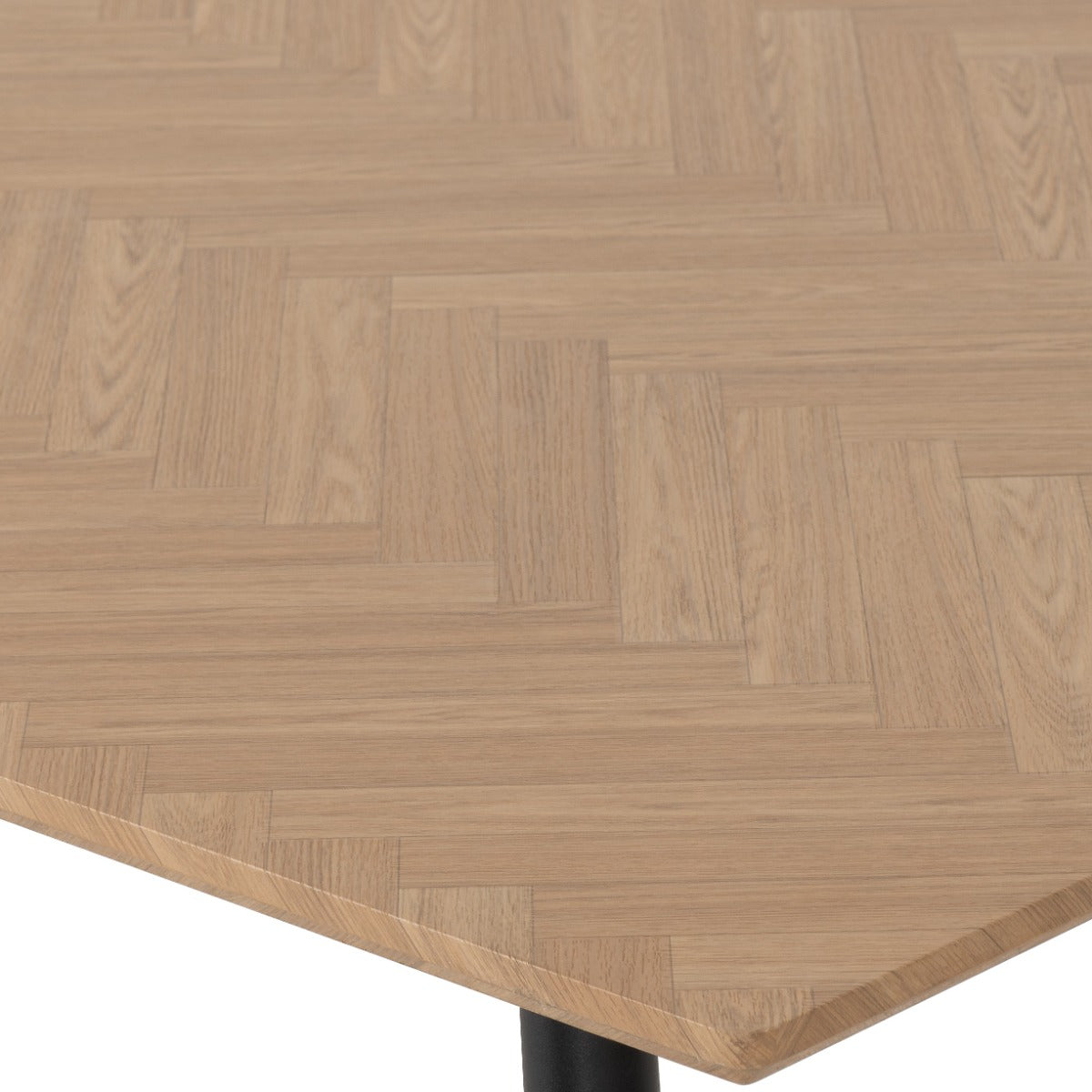 Hamilton Medium Dining Set with Quebec Chairs in Medium Oak Effect - Black & Grey Faux Leather | Free Nationwide Delivery in 2-3 Weeks | Homeline Furniture
