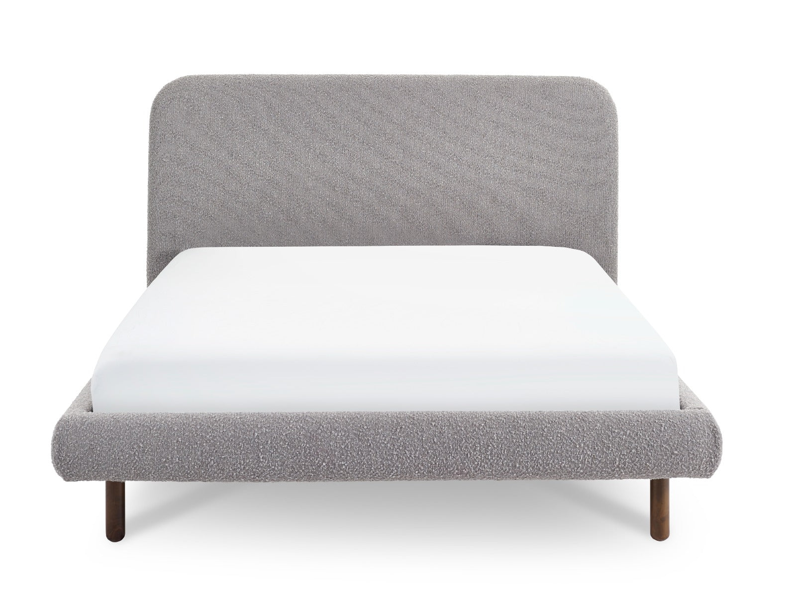 Hannah Double Bed 135cm - Grey Boucle