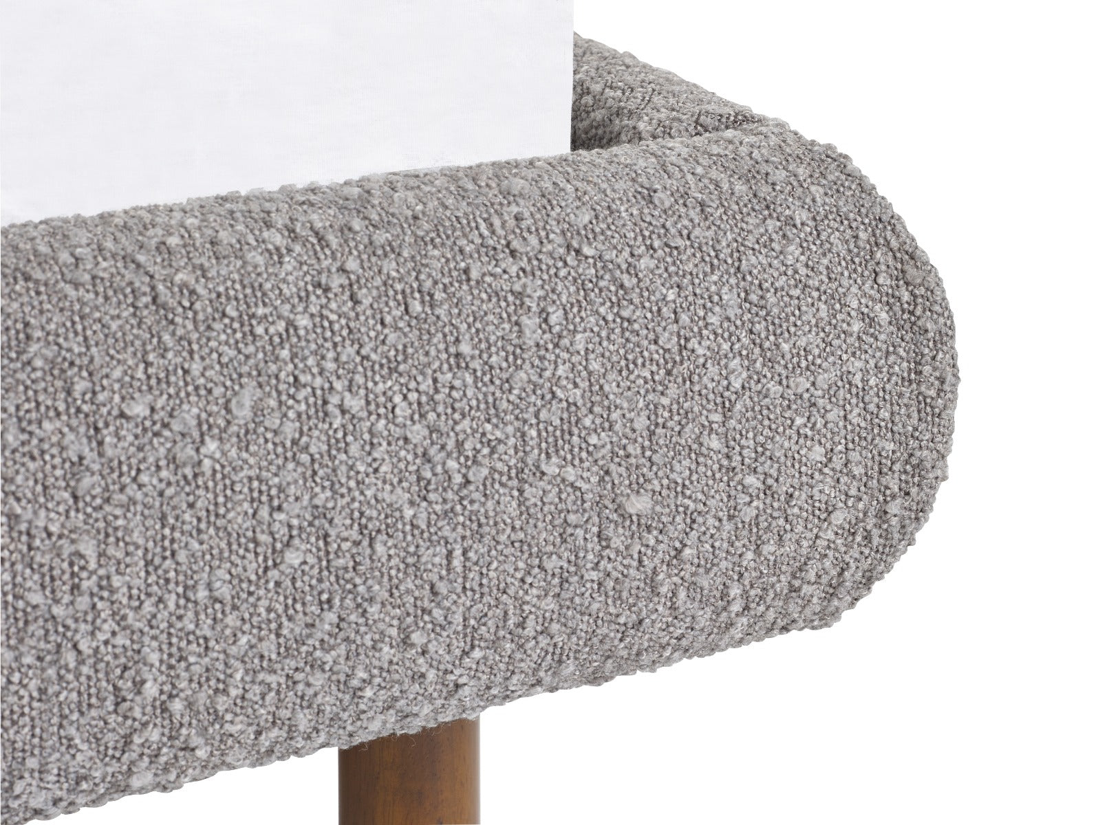 Hannah Double Bed 135cm - Grey Boucle