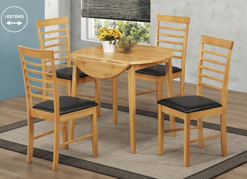 Hanover Round Drop Leaf Table & Four Hanover Chairs
