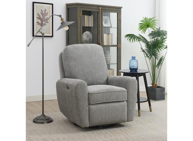 Hanover Grey Fabric Powered Reclining Armchair