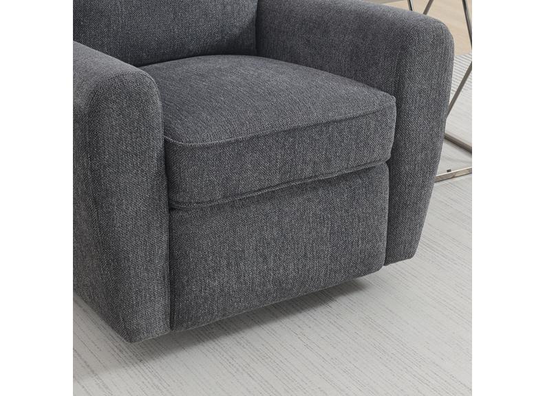 Hanover Dark Grey Fabric Powered Reclining Armchair