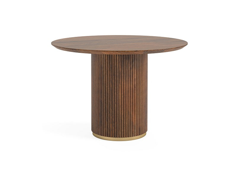 Harvard Round Table with wooden top
