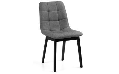 Hayden Panelled Dining Chair - Classic Grey Linen Design