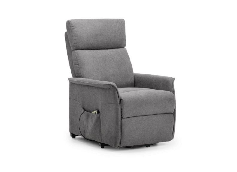 Helena Charcoal Fabric R&R Armchair - 1