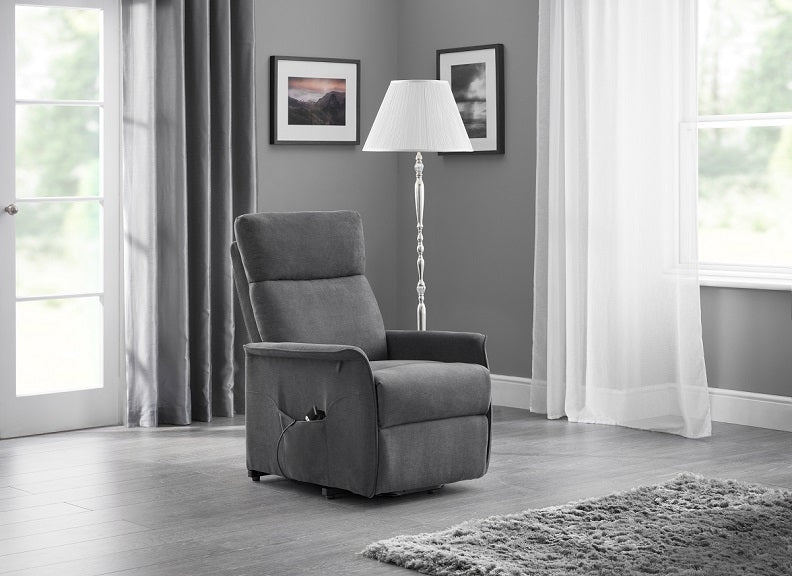 Helena Charcoal Fabric Room