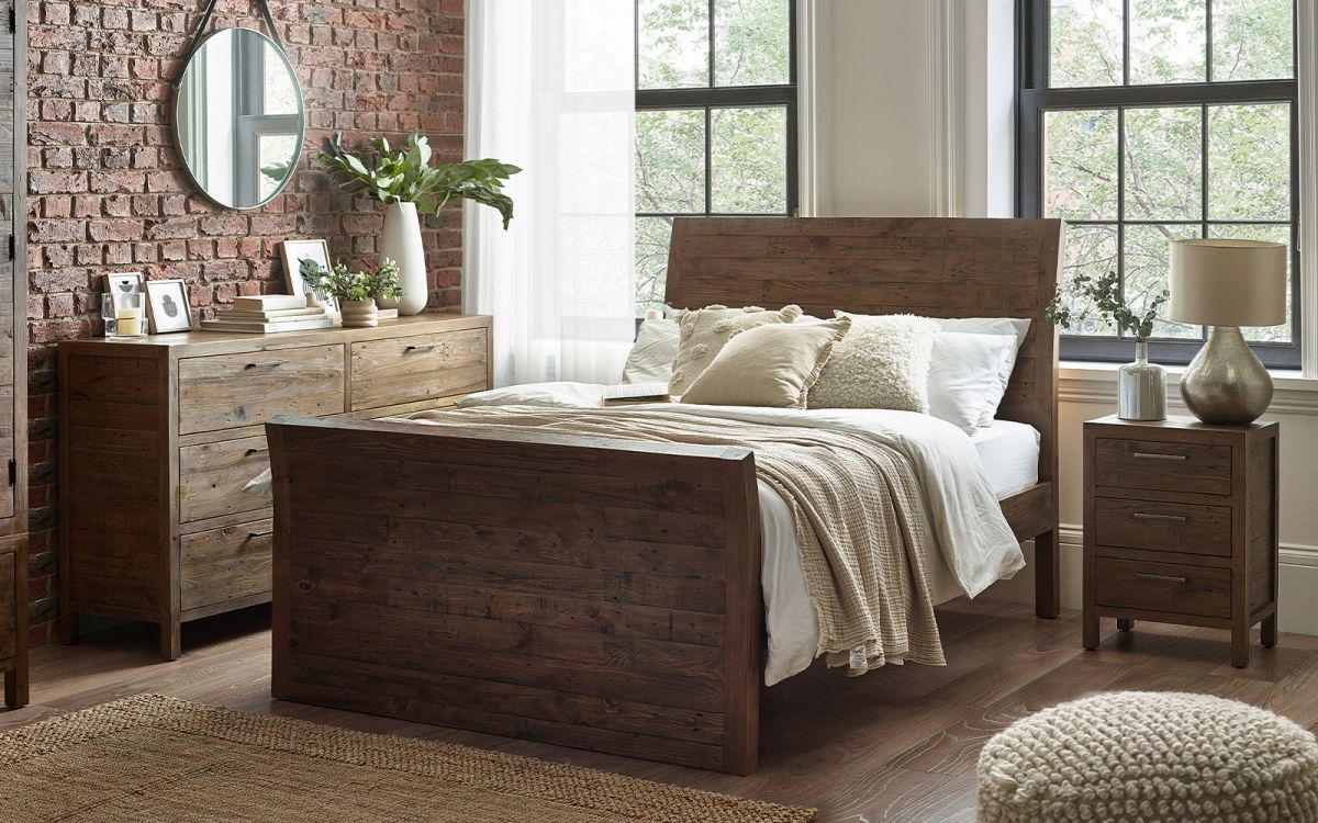 Heritage 180cm Bed – Reclaimed Wood for a Unique, Rustic Look