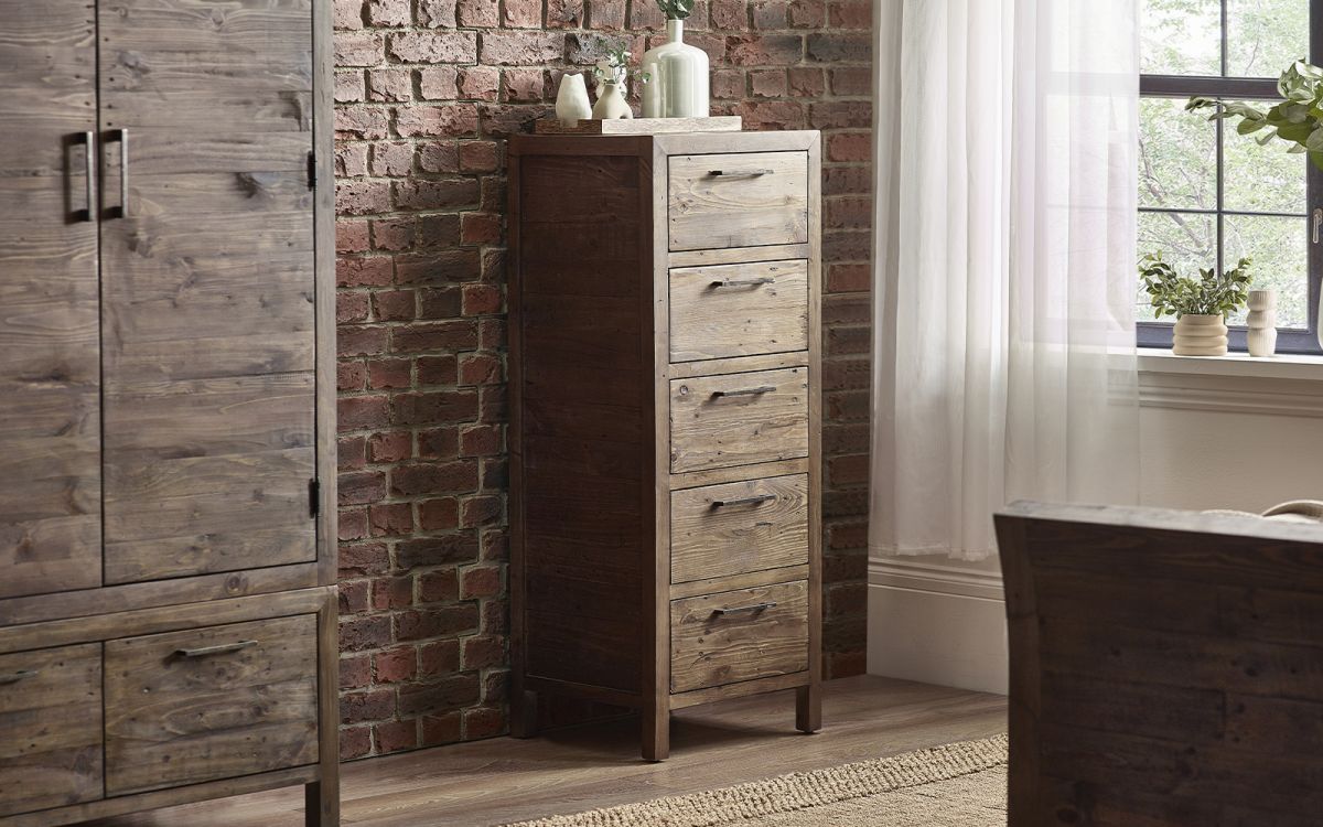 Heritage 5-Drawer Tallboy Chest - Classic Storage Solution