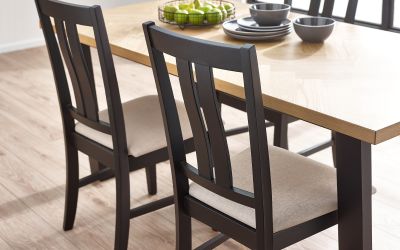 Hilton Dining Chair – Two-Panel Open Back, 49cm