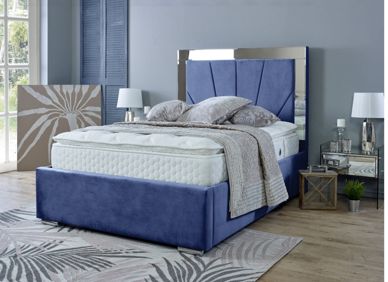 Horizon Velvet Mirrored Beds