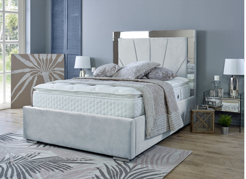 Horizon Velvet Mirrored Beds