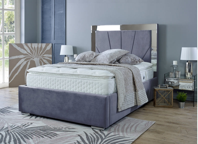 Horizon Velvet Mirrored Beds