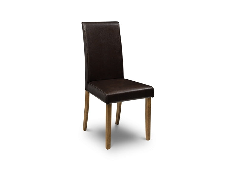 Hudson Brown FL Chair with oak leg
