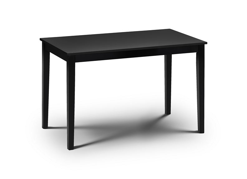 Hudson Black Wood Dining Table