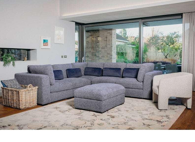 Humphrey Blue Sofa Room