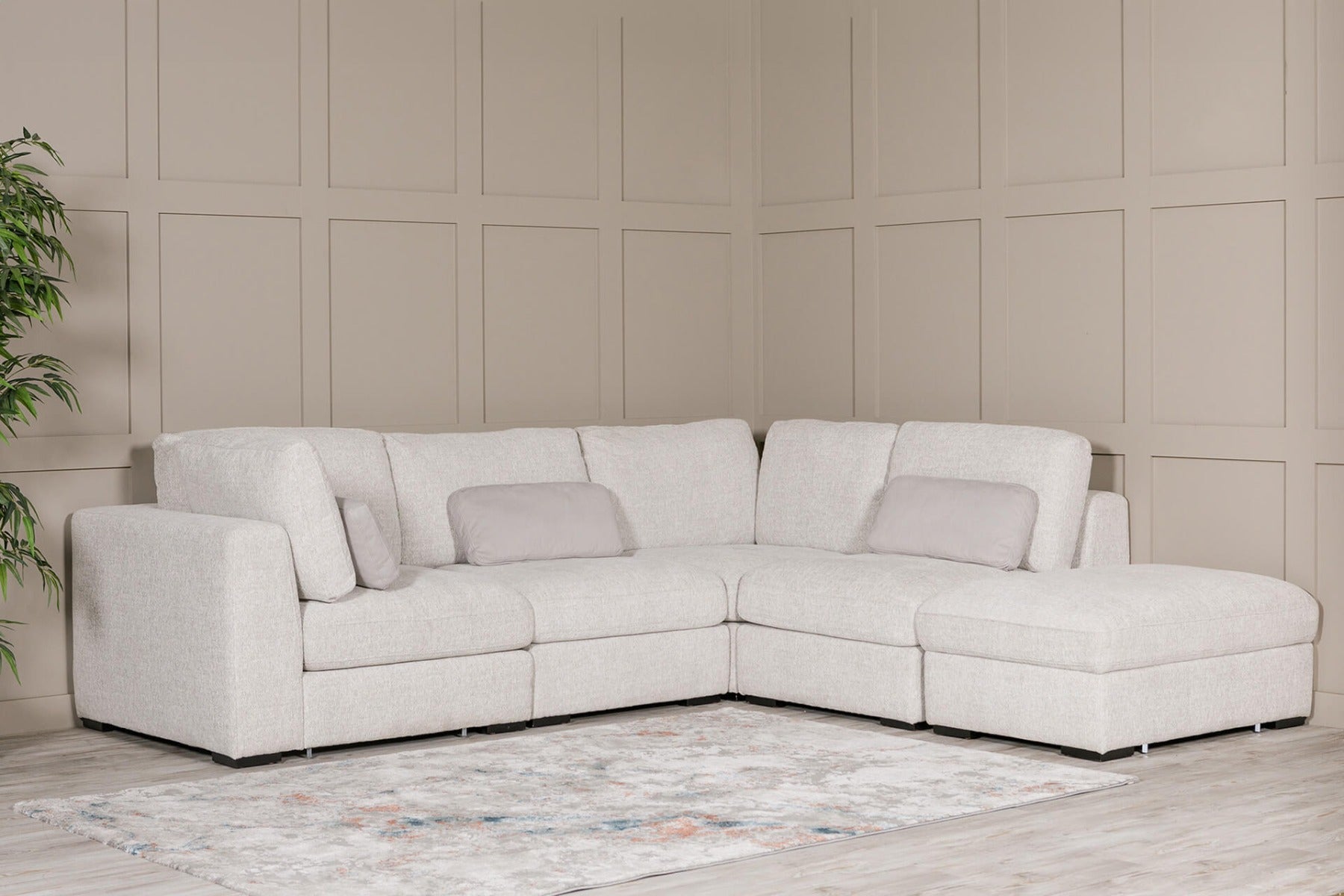 Humphrey Corner Arm Sectional - Light Grey