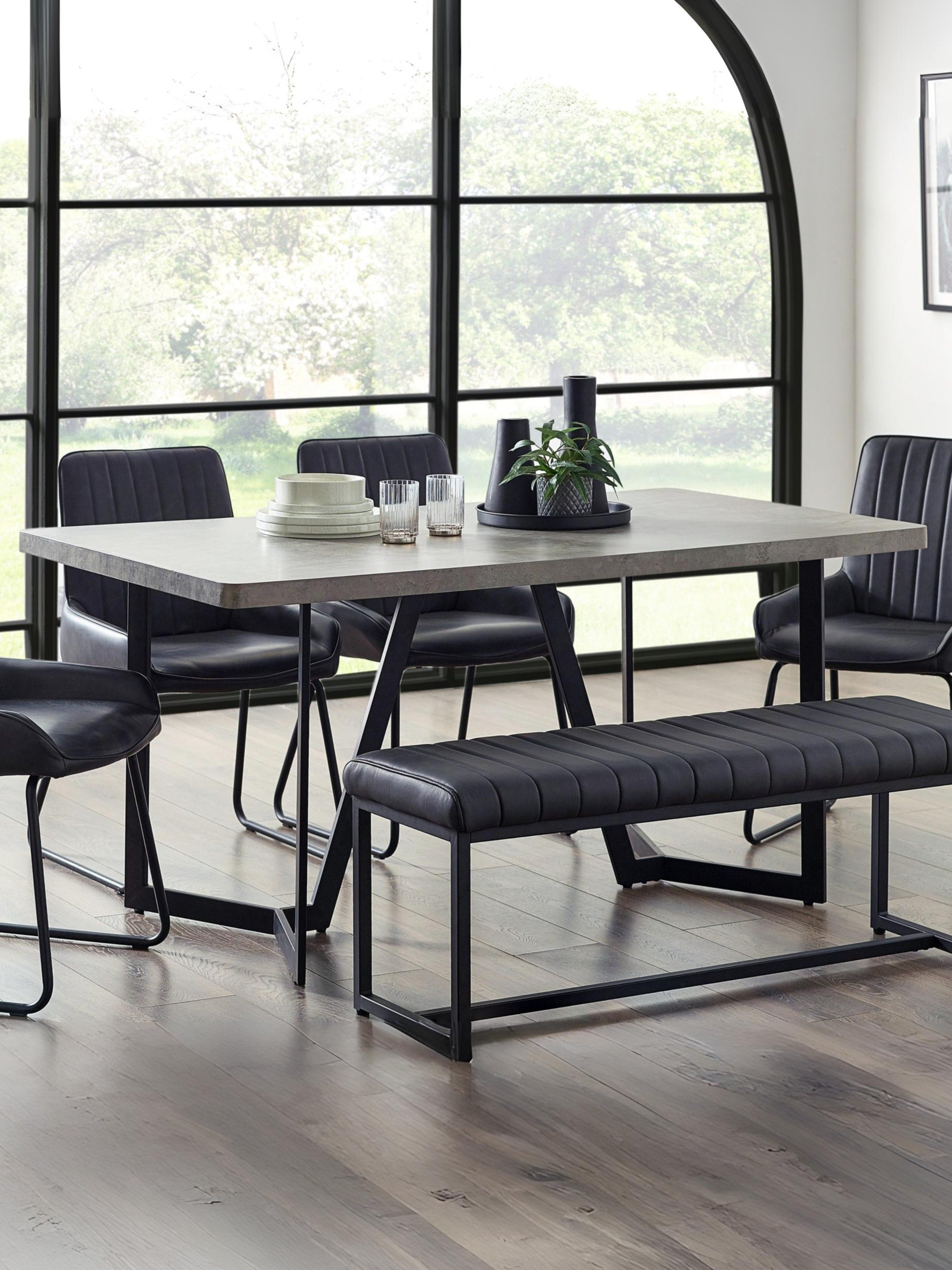 Miller Concrete Effect Dining Table