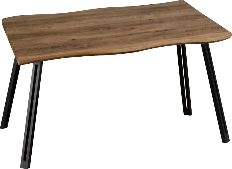 Quebec Wave Edge Oak Dining Table