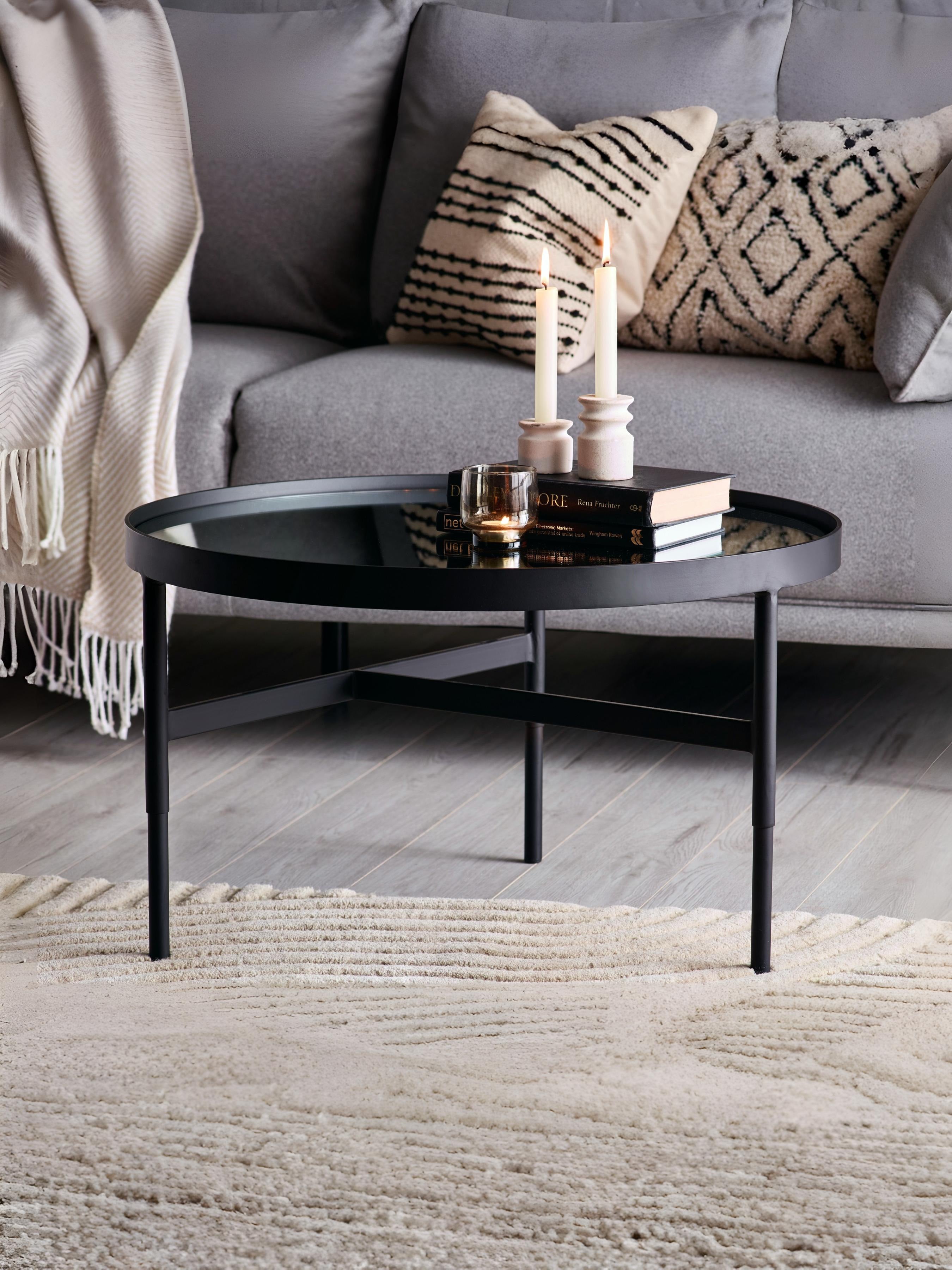 Franki Mirror Glass Coffee Table